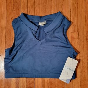 DANSKIN CROP WITH MANDARIN COLLAR